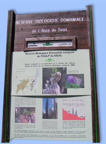 panneau de la rserve
